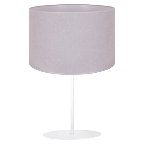 Duolla - Lámpara de mesa BRISTOL 1xE14/15W/230V gris/blanco