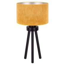 Duolla - Lámpara de mesa LYON 1xE27/15W/230V amarillo