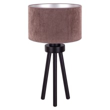 Duolla - Lámpara de mesa LYON 1xE27/15W/230V marrón