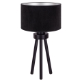 Duolla - Lámpara de mesa LYON 1xE27/15W/230V negro