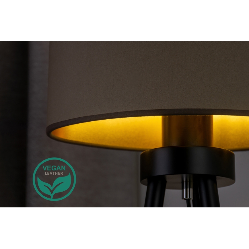 Duolla - Lámpara de mesa OVAL VEGAN 1xE27/15W/230V diá. 30 cm beige