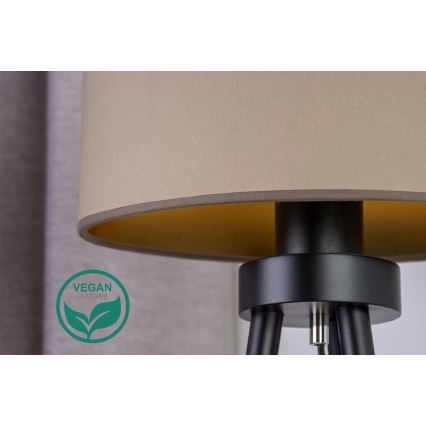 Duolla - Lámpara de mesa OVAL VEGAN 1xE27/15W/230V diá. 30 cm beige