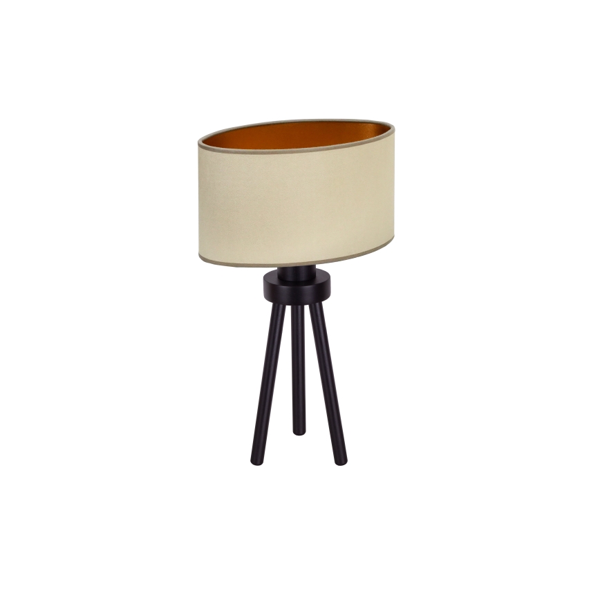 Duolla - Lámpara de mesa OVAL VEGAN 1xE27/15W/230V diá. 30 cm beige