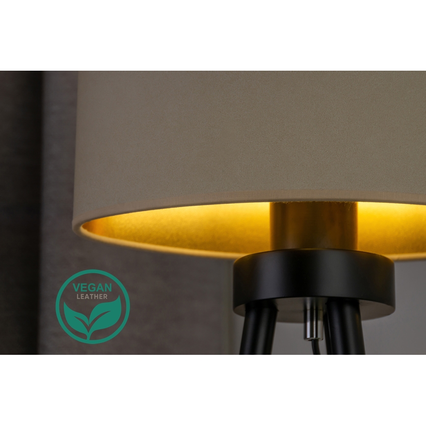 Duolla - Lámpara de mesa OVAL VEGAN 1xE27/15W/230V diá. 30 cm color crema