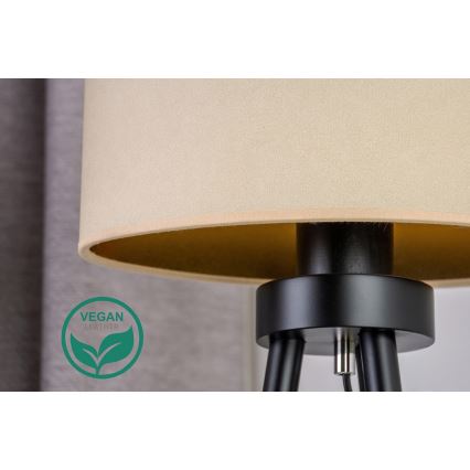 Duolla - Lámpara de mesa OVAL VEGAN 1xE27/15W/230V diá. 30 cm color crema