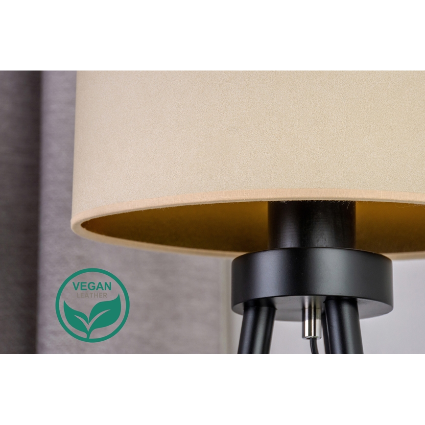Duolla - Lámpara de mesa OVAL VEGAN 1xE27/15W/230V diá. 30 cm color crema