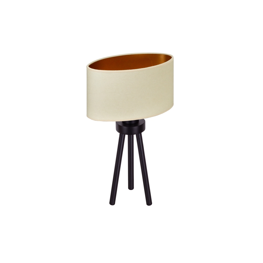 Duolla - Lámpara de mesa OVAL VEGAN 1xE27/15W/230V diá. 30 cm color crema