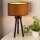 Duolla - Lámpara de mesa OVAL VEGAN 1xE27/15W/230V diá. 30 cm marrón