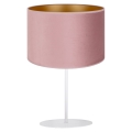 Duolla - Lámpara de mesa ROLLER 1xE14/15W/230V rosa/dorado