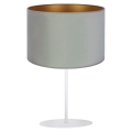 Duolla - Lámpara de mesa ROLLER 1xE14/15W/230V verde claro/dorado