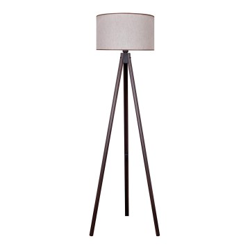 Duolla - Lámpara de pie 1xE27/60W/230V diá. 44 cm beige/wenge