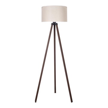 Duolla - Lámpara de pie 1xE27/60W/230V diá. 44 cm color crema/marrón