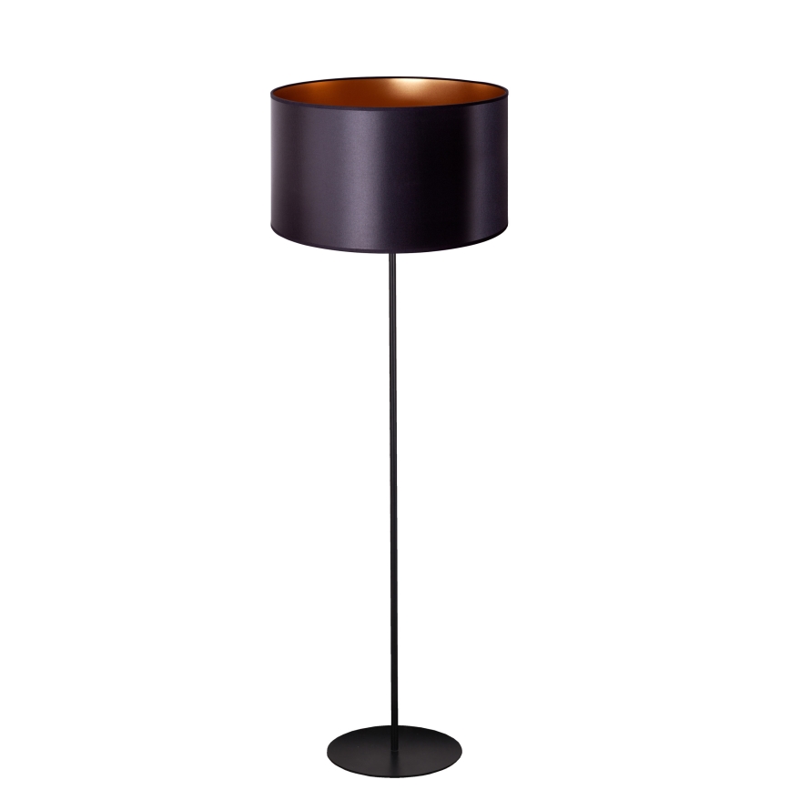 Duolla - Lámpara de pie CANNES 1xE27/15W/230V diá. 45 cm negro/cobre