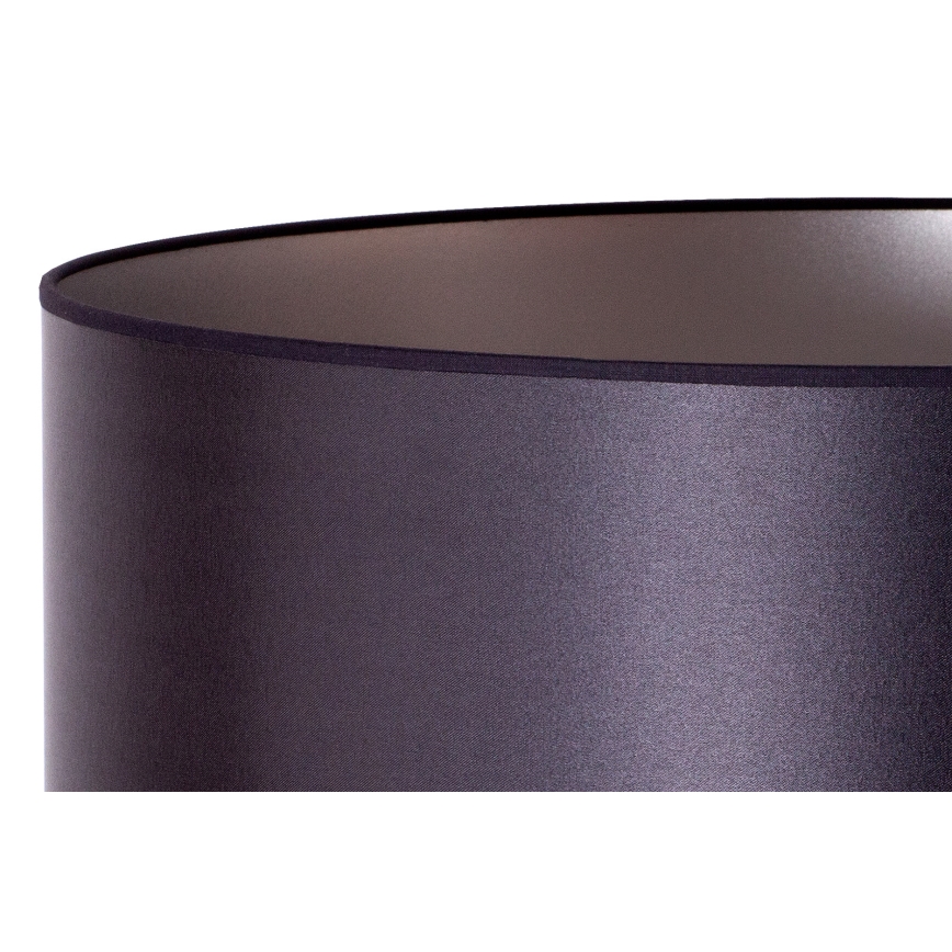 Duolla - Lámpara de pie CANNES 1xE27/15W/230V diá. 45 cm negro/plata