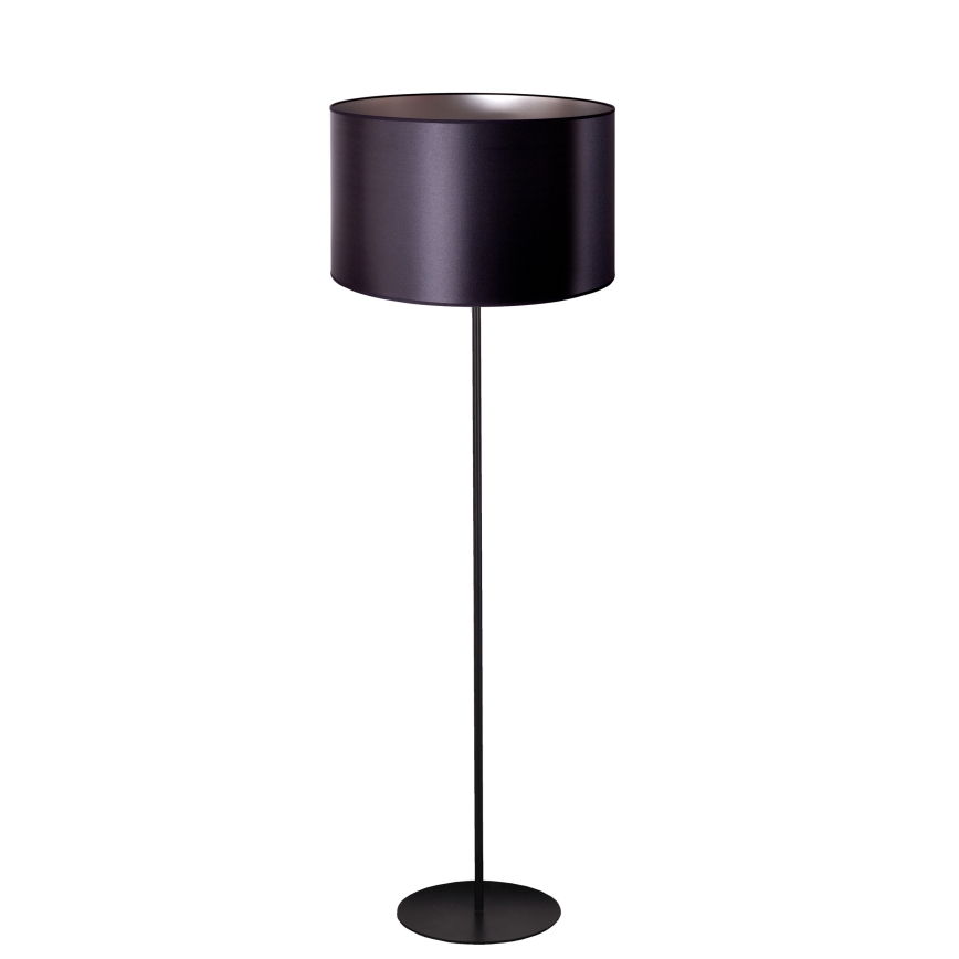 Duolla - Lámpara de pie CANNES 1xE27/15W/230V diá. 45 cm negro/plata