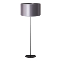 Duolla - Lámpara de pie CANNES 1xE27/15W/230V diá. 45 cm plata/negro