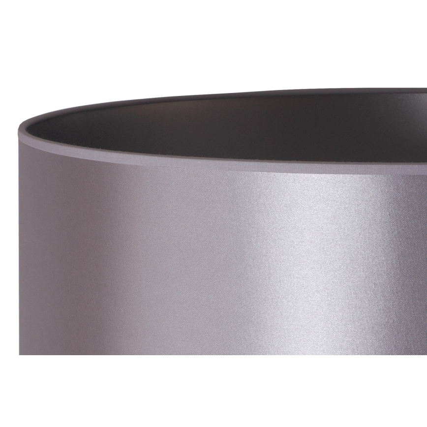 Duolla - Lámpara de pie CANNES 1xE27/15W/230V diá. 45 cm plata/negro