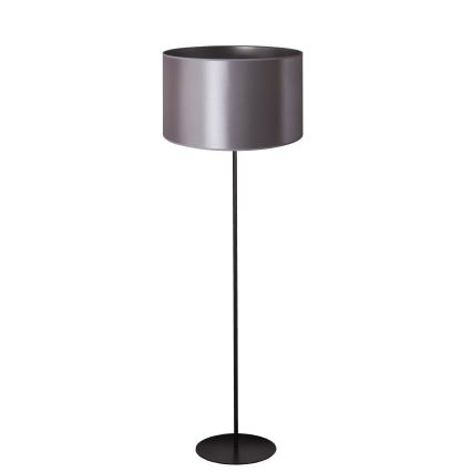 Duolla - Lámpara de pie CANNES 1xE27/15W/230V diá. 45 cm plata/negro