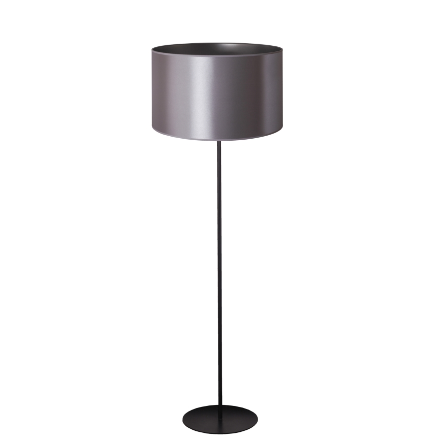 Duolla - Lámpara de pie CANNES 1xE27/15W/230V diá. 45 cm plata/negro