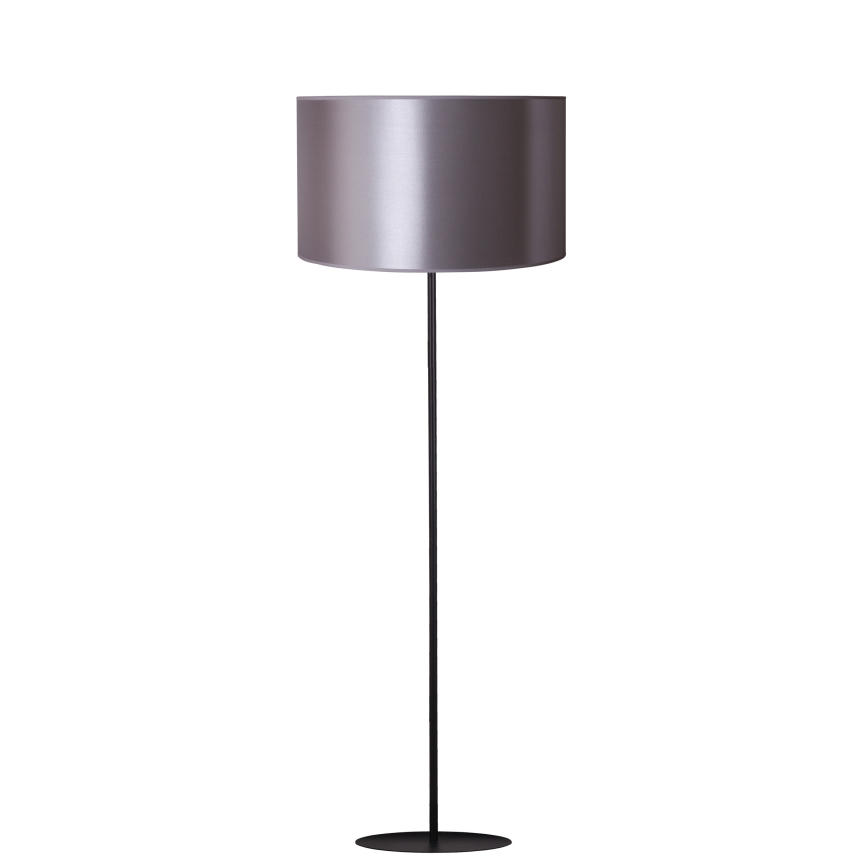 Duolla - Lámpara de pie CANNES 1xE27/15W/230V diá. 45 cm plata/negro