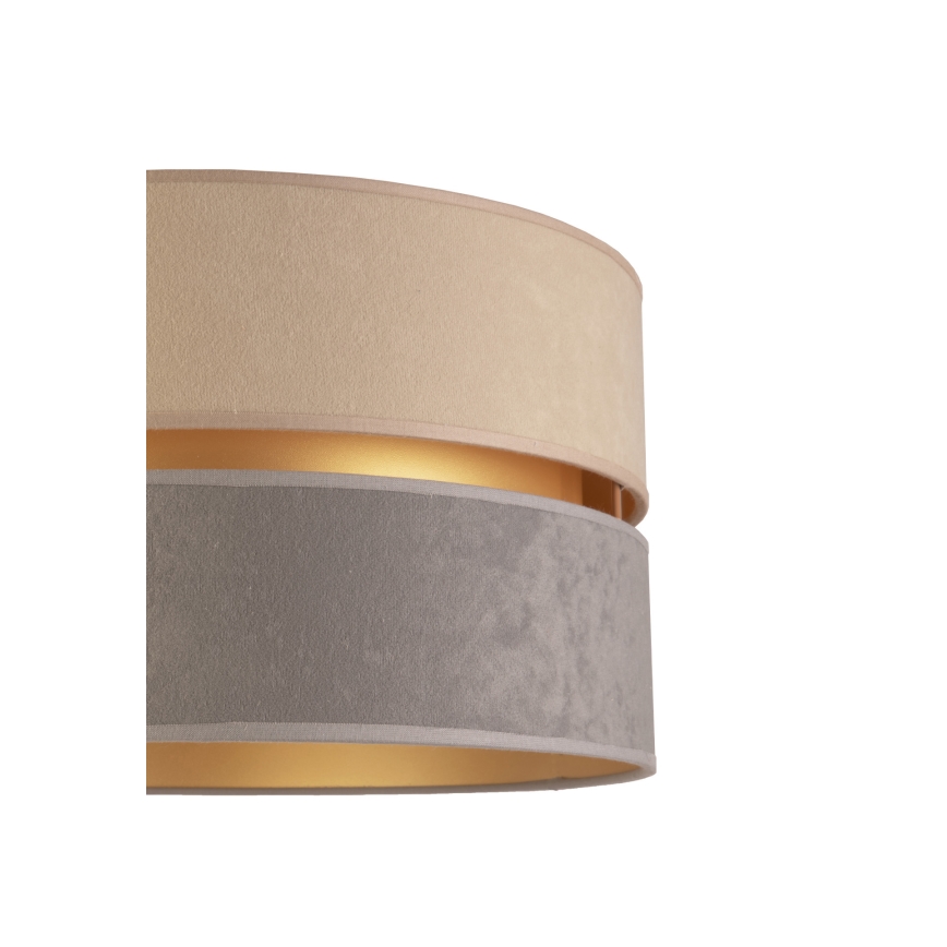 Duolla - Lámpara de pie DUO 1xE27/60W/230V diá. 44 cm beige/gris/blanco