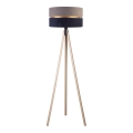 Duolla - Lámpara de pie DUO 1xE27/60W/230V diá. 44 cm gris/azul/beige