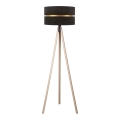 Duolla - Lámpara de pie DUO 1xE27/60W/230V diá. 44 cm negro/beige