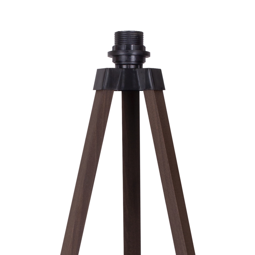 Duolla - Lámpara de pie DUO 1xE27/60W/230V diá. 44 cm negro/marrón