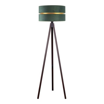 Duolla - Lámpara de pie DUO 1xE27/60W/230V diá. 44 cm verde/wenge