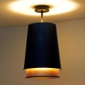 Duolla - Lámpara de techo BELL SHINY 1xE27/15W/230V diá. 25 cm azul/cobre