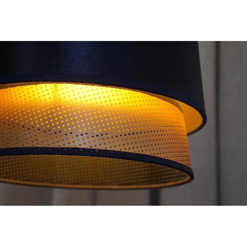 Duolla - Lámpara de techo BELL SHINY 1xE27/15W/230V diá. 25 cm azul/cobre