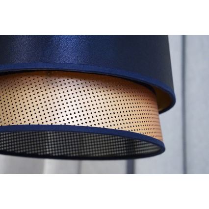 Duolla - Lámpara de techo BELL SHINY 1xE27/15W/230V diá. 25 cm azul/cobre