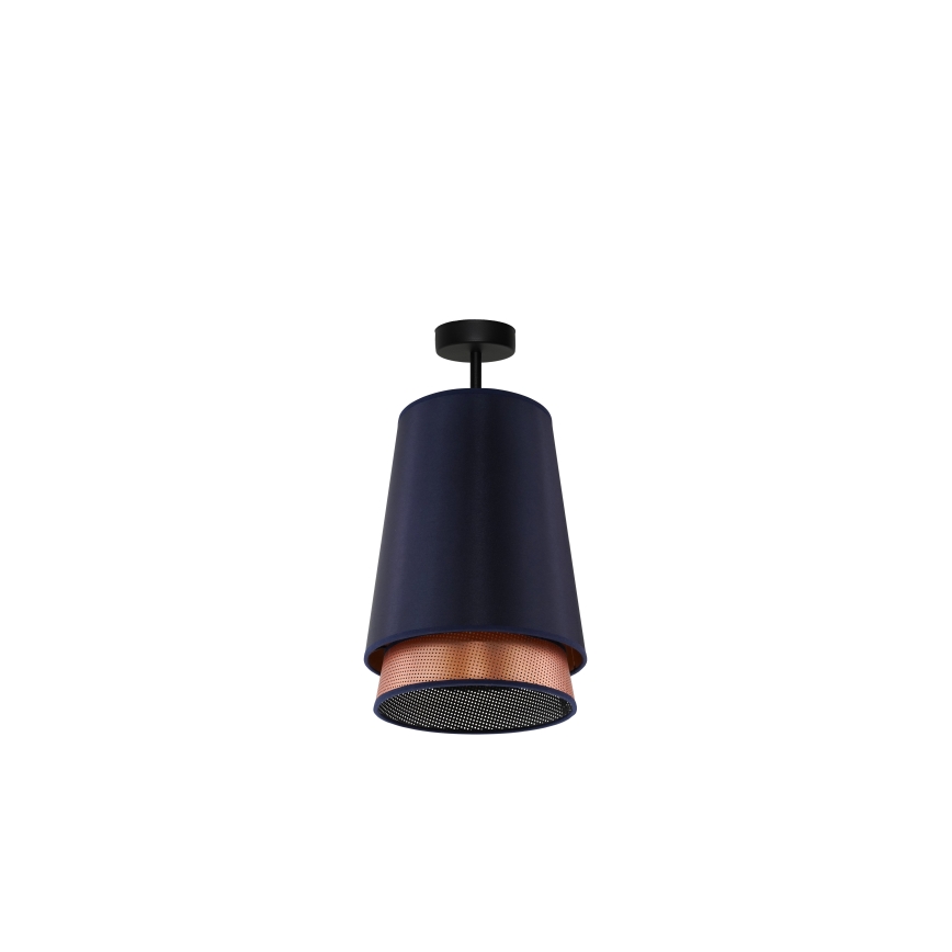 Duolla - Lámpara de techo BELL SHINY 1xE27/15W/230V diá. 25 cm azul/cobre