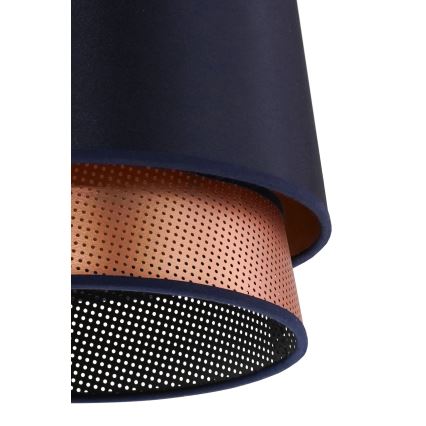 Duolla - Lámpara de techo BELL SHINY 1xE27/15W/230V diá. 25 cm azul/cobre