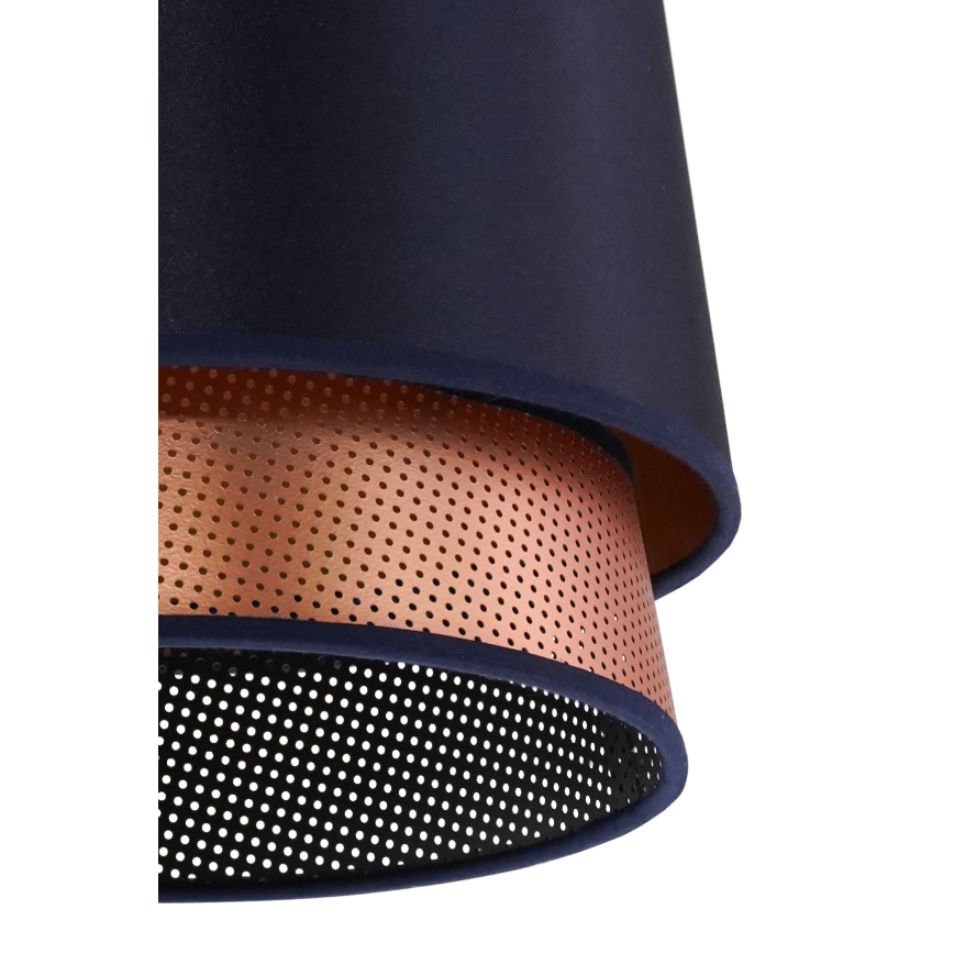 Duolla - Lámpara de techo BELL SHINY 1xE27/15W/230V diá. 25 cm azul/cobre