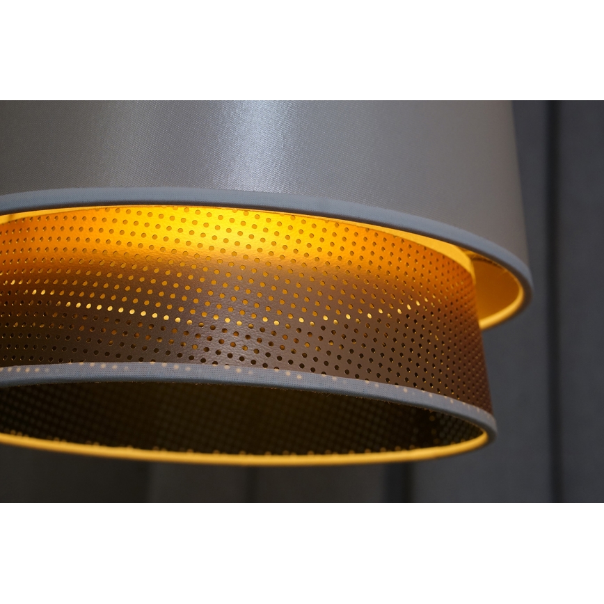Duolla - Lámpara de techo BELL SHINY 1xE27/15W/230V diá. 25 cm blanco/cobre