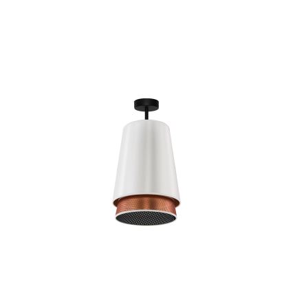 Duolla - Lámpara de techo BELL SHINY 1xE27/15W/230V diá. 25 cm blanco/cobre