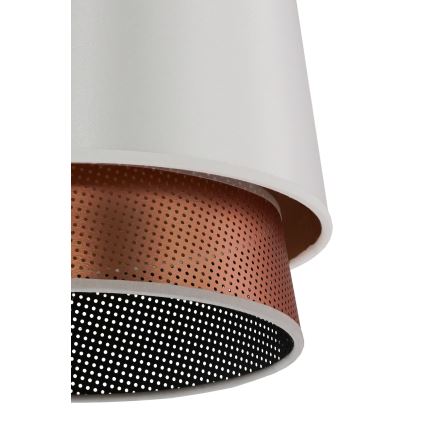 Duolla - Lámpara de techo BELL SHINY 1xE27/15W/230V diá. 25 cm blanco/cobre