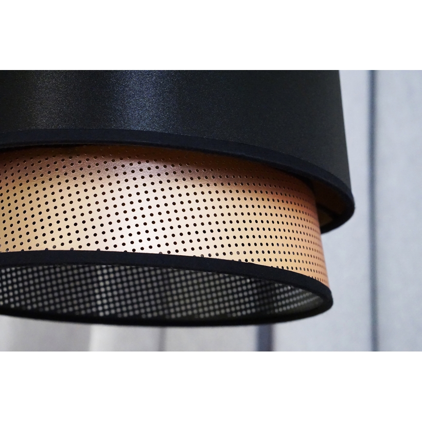 Duolla - Lámpara de techo BELL SHINY 1xE27/15W/230V diá. 25 cm negro/cobre