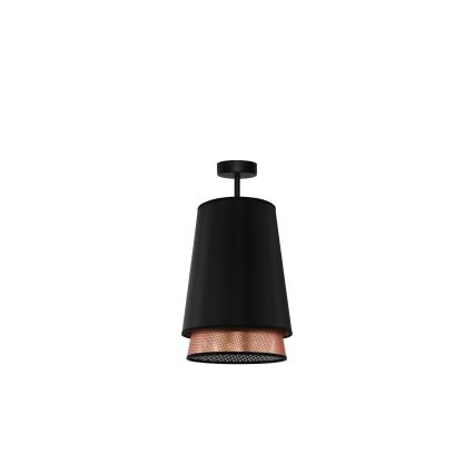 Duolla - Lámpara de techo BELL SHINY 1xE27/15W/230V diá. 25 cm negro/cobre