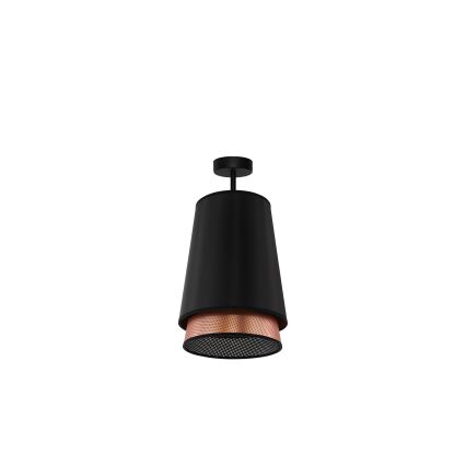 Duolla - Lámpara de techo BELL SHINY 1xE27/15W/230V diá. 25 cm negro/cobre
