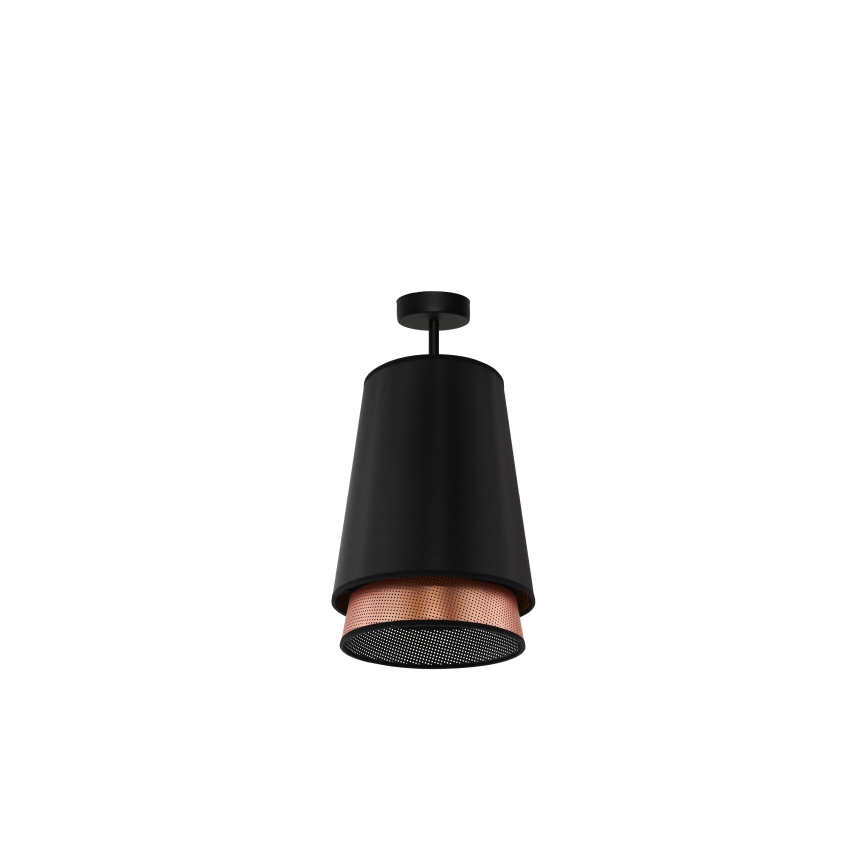 Duolla - Lámpara de techo BELL SHINY 1xE27/15W/230V diá. 25 cm negro/cobre