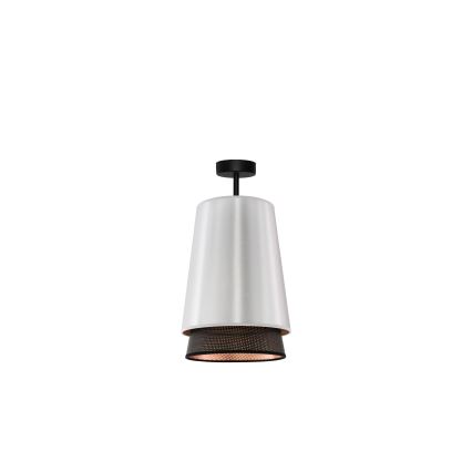 Duolla - Lámpara de techo BELL SHINY 1xE27/15W/230V diá. 25 cm plata/negro