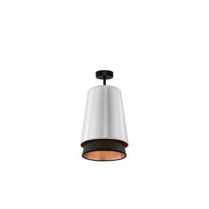 Duolla - Lámpara de techo BELL SHINY 1xE27/15W/230V diá. 25 cm plata/negro