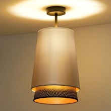Duolla - Lámpara de techo BELL SHINY 1xE27/15W/230V plata/negro