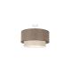 Duolla - Lámpara de techo BOHO ECO RECYCLING 1xE27/15W/230V marrón/color crema