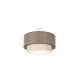 Duolla - Lámpara de techo BOHO ECO RECYCLING 1xE27/15W/230V marrón/color crema