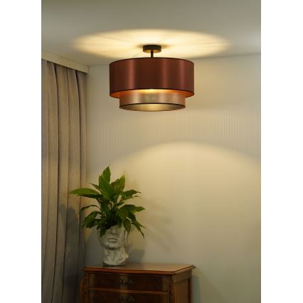 Duolla - Lámpara de techo COPPER SHINY 1xE27/15W/230V diá. 45 cm cobre