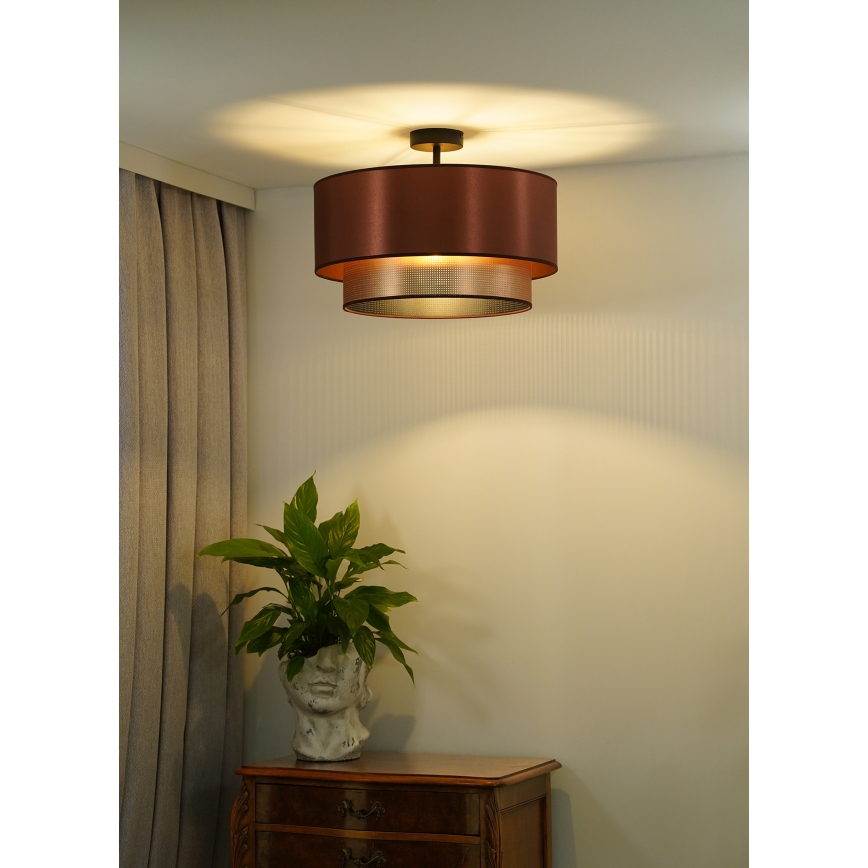 Duolla - Lámpara de techo COPPER SHINY 1xE27/15W/230V diá. 45 cm cobre