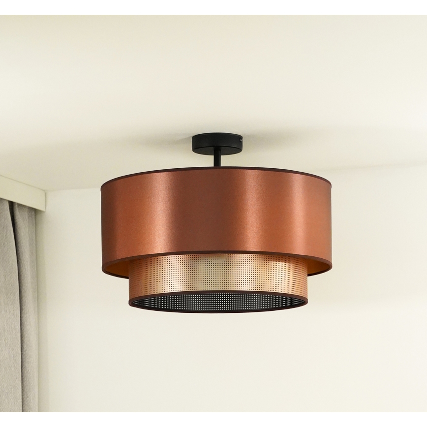 Duolla - Lámpara de techo COPPER SHINY 1xE27/15W/230V diá. 45 cm cobre